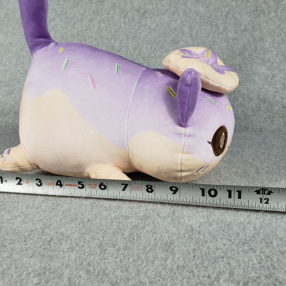 Aphmau MeeMeows Donut Cat Plush 11" Purple Sprinkles Litter 1 Stuffed Animal - Picture 5 of 8